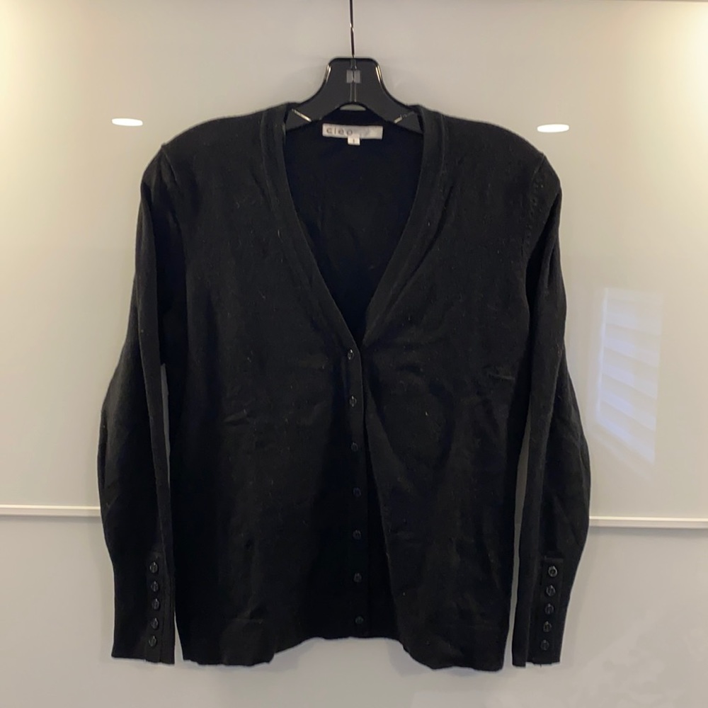 Black cardigan